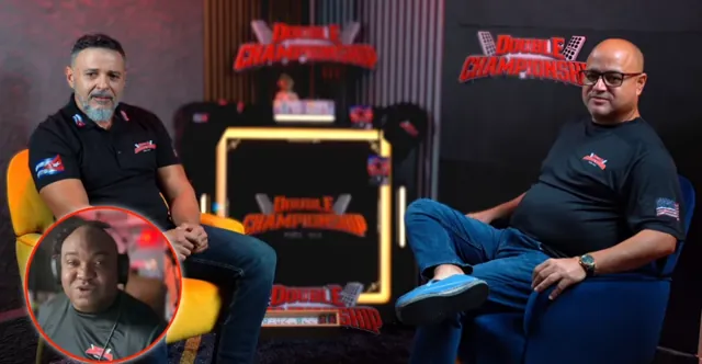 Entrevista producida para Double Championship con dos invitados en set y participación remota en pantalla